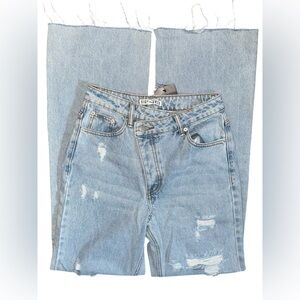 Signature 8 High- Rise Jeans | Size 25 | Distressed Wide Leg Jeans